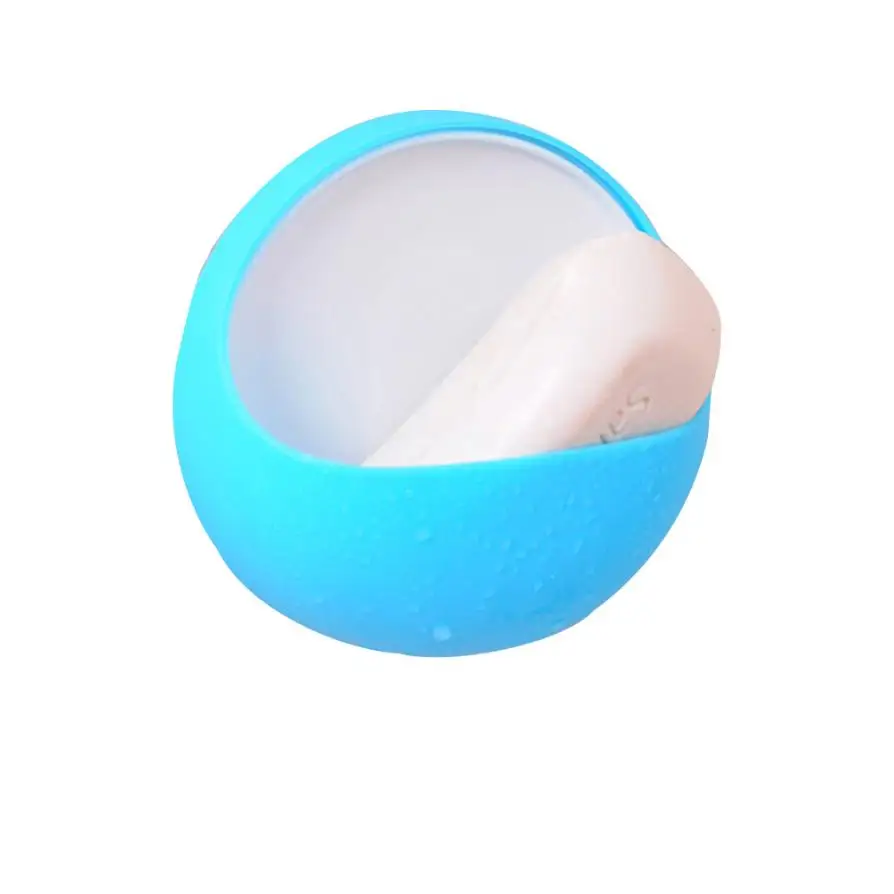 Практичный милый дизайн яиц мыло присоска для губки держатель на присоске чашка органайзер для зубных щеток стеллаж для ванной кухонный комплект для хранения - Цвет: Blue