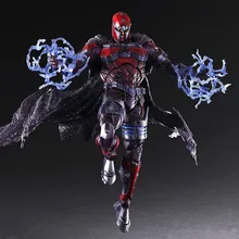 Jogar Arts Kai Magneto Figura Erik Lehnsher Max Eisenhardt X homens X-MEN Jogar Arte KAI PVC Action Figure 26 cm Boneca brinquedo