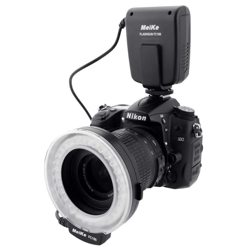 Original Fashion Designer Meike FC 100 LED Macro Speedlite Ring Flash Light for Canon 650D 700D