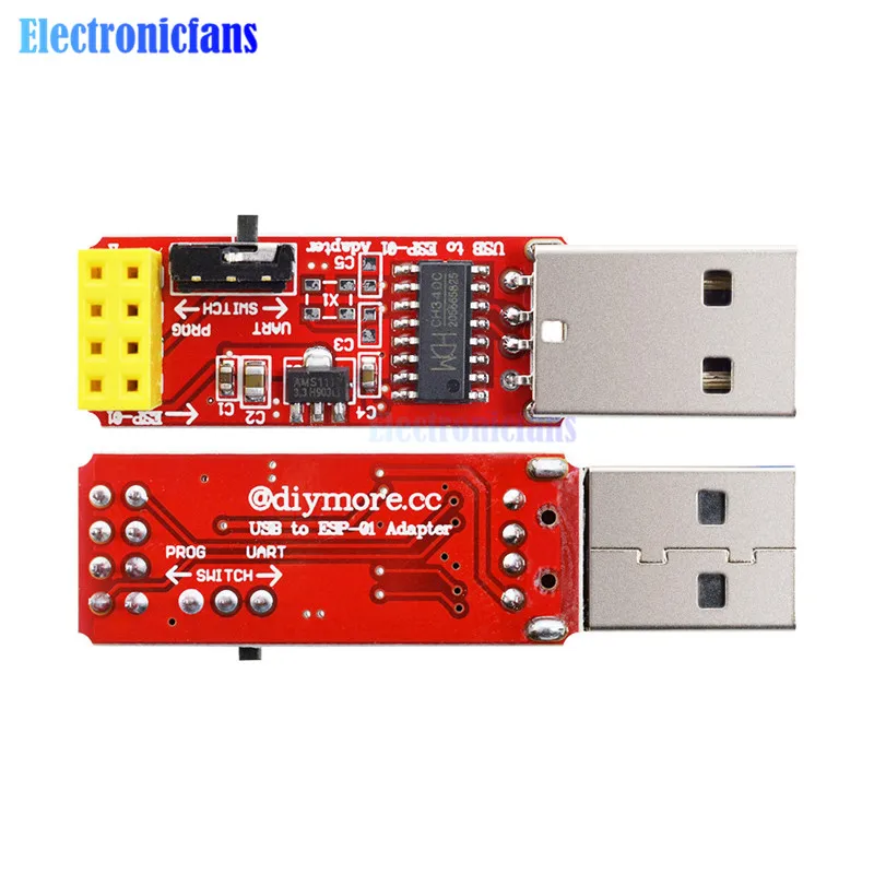 USB к ESP8266 ESP-01 Wi-Fi адаптер модуль w/CH340G USB к ttl драйвер последовательный беспроводной адаптер бортовой 3,3 V LDO для Arduino