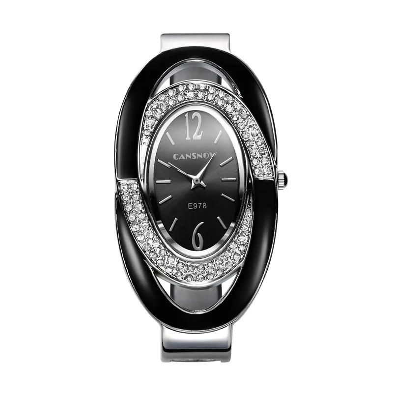 Goedkoop Luxe Strass Armband Horloge Vrouwen Horloges Horloges Volledige Staal Dames Horloge Vrouwen Klok dames horloges zegarek damski