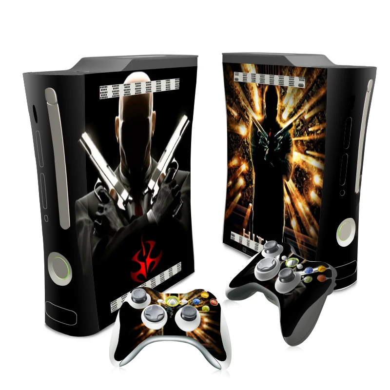 Hitman кожи Стикеры наклейка для Xbox 360 консоли и контроллеры Скины Стикеры s для Xbox360 винил