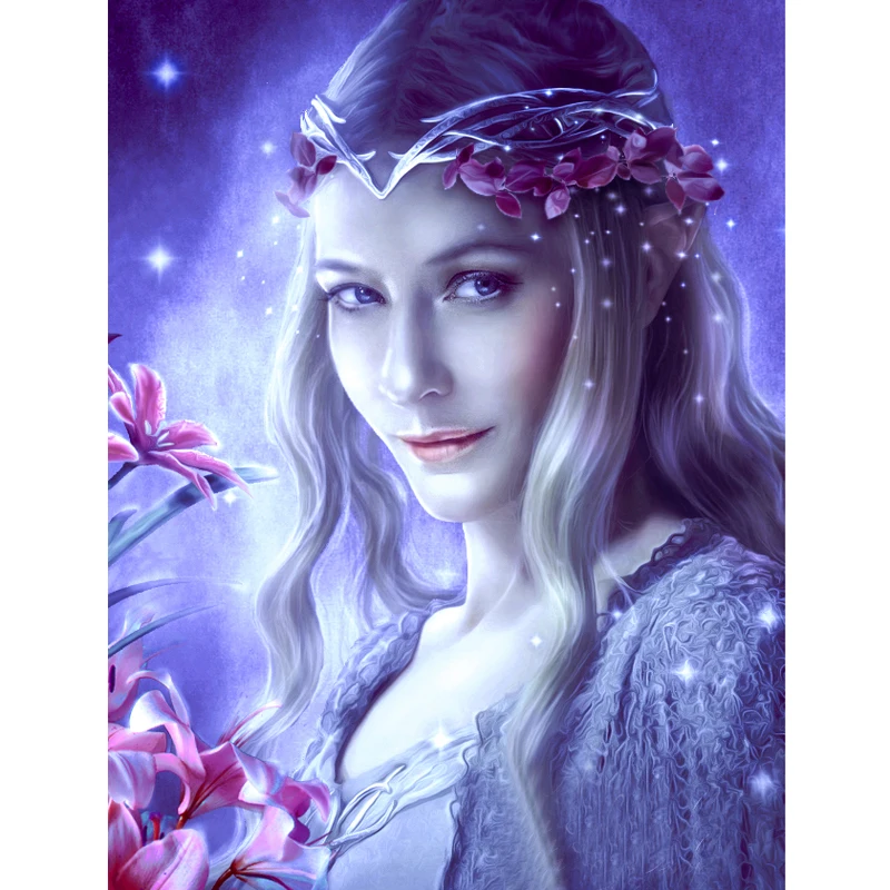 

100% Full 5D Diy Daimond Painting Beauty Fairy Elf 3D Diamond Painting Round/Square Rhinestones Diamant Painting Embroidery