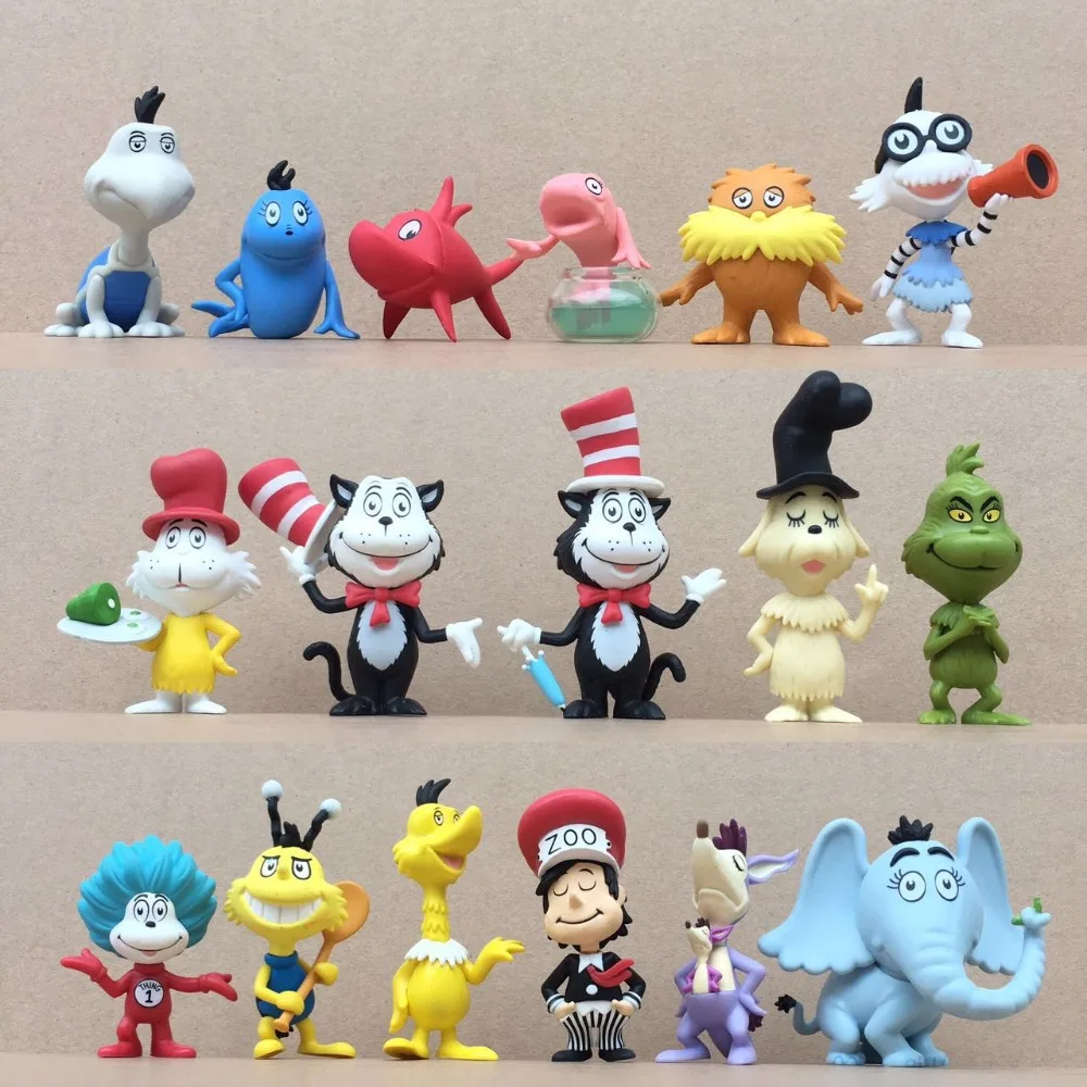 

FGHGF Mystery POP Minis Blind Dr. Seuss The Grinch Gerald McGrew Fish in Bowl Thing Red Fish Exclusive Vinyl Figure Y18062701