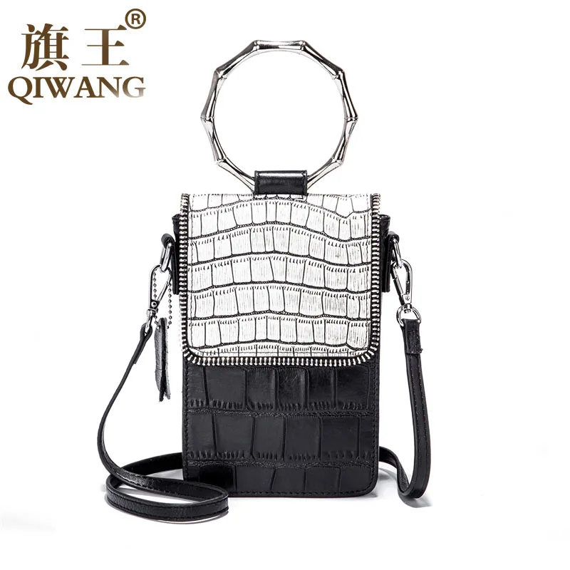 

Phone shoulder bag Woman bag cowhide genuine leather Evening bag strap for iphone 5.5 inch mobile phone bag
