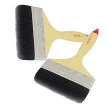 " широкий красный наконечник Деревянная ручка черная нейлоновая нить кисть художника для рисования маслом