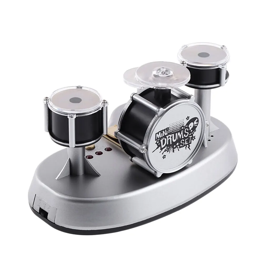 

Mini Finger Drum Set action figure Drumming LED Light Jazz Percussion Kids Toy Beginner Exercise Percussion Instruments Toys