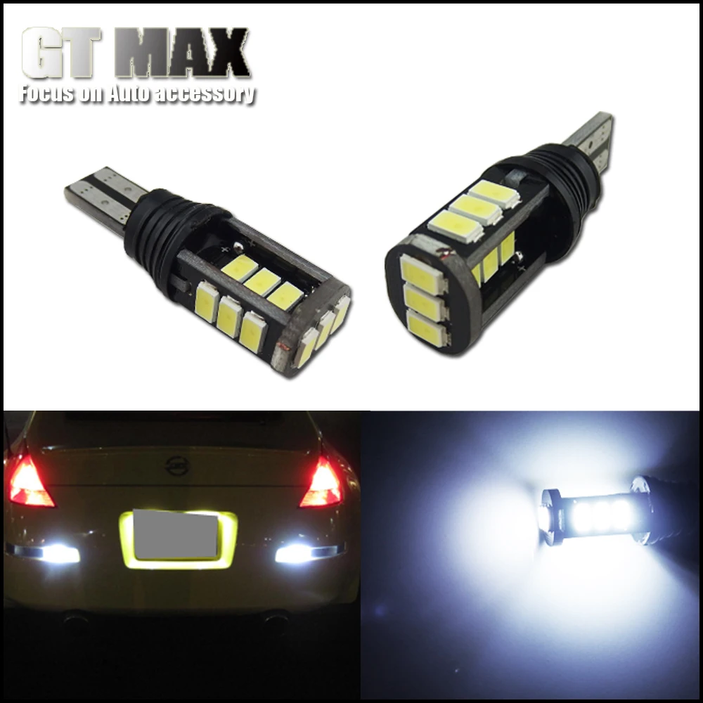 2pcs High Power 5W HID White T10 T15 920 921 15 5730 SMD LED Replacement Bulbs For Backup
