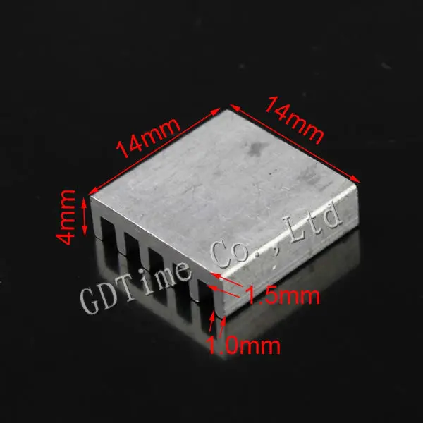 2000 шт./партия алюминиевые светодиодные лампы 14x14x4 мм|heat sink|heatsink heat sinkled cooling |