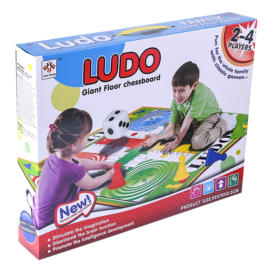 92*70 см гигантская испанская игра в Летающие шахматы игровой коврик Ludo для детей