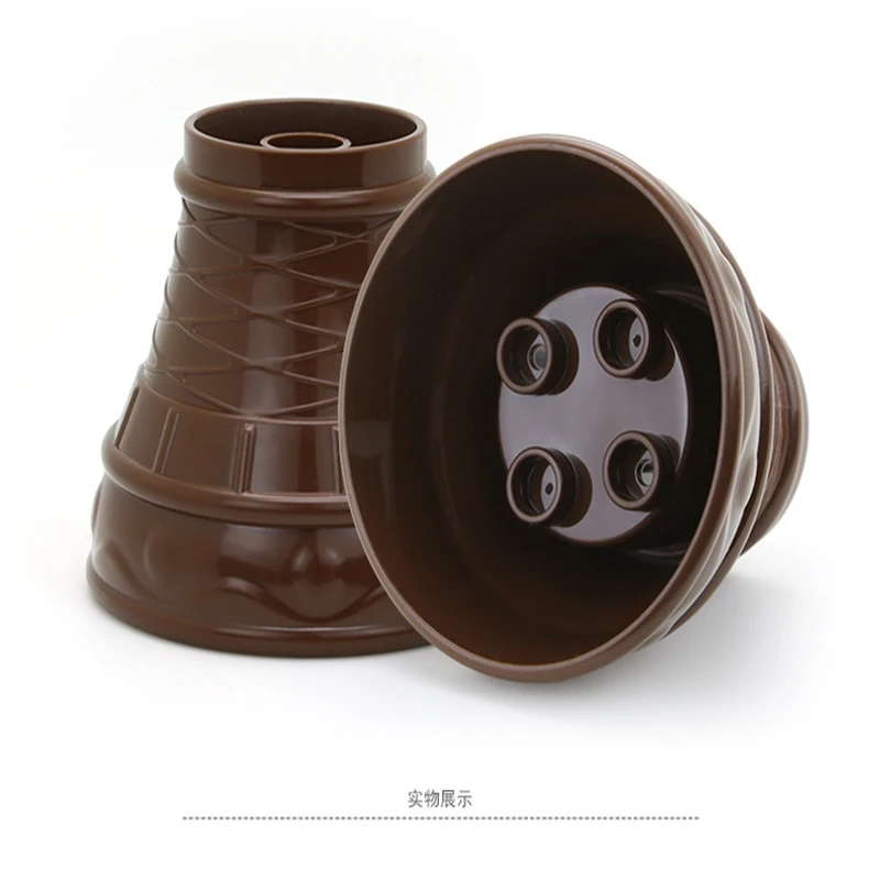 

Duplo Gifts Toys Ice Cream Toy For Children Baby Single sale Egg cone Chocolate Color Accessories Sets Compatible Duploed Blocks