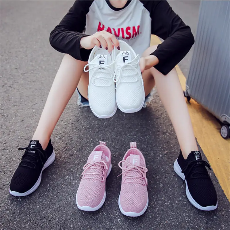 Shallow mouth white shoes ladies street running shoes outdoor comfortable sports shoes women's 2018 new wear-resistant sneakers Shallow mouth white shoes ladies street running shoes outdoor comfortable sports shoes women's 2018 new wear-resistant sneakers
