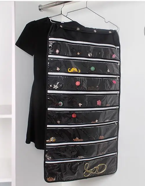

Hanging Storage Bag Jewelry Holder Necklace Bracelet Earring Ring Pouch Organizer Bag Jewelry Display Bag