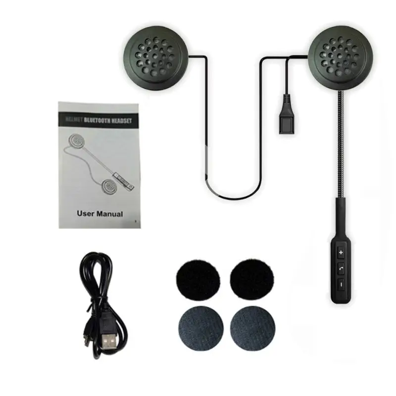 

Wireless Motor Helmet Bluetooth Motorcycle Helmet Earphone Dual Stereo Speaker Handsfree Music Headphone For MP3/4 Phone