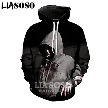 

LIASOSO 2019 Winter New Men Women Fashion Sweatshirt 3D Print Video Game Left 4 Dead Hoodie Long Sleeve Hip Hop Pullover B187-12