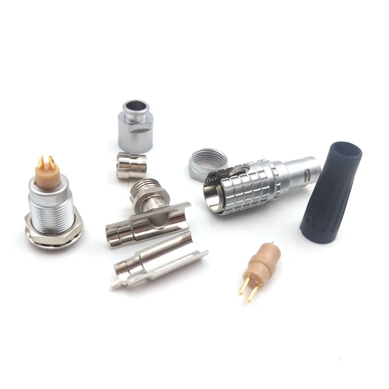 

2pin 90 degree elbow plug and socket FHG.0B.302/EGG.0B.302 , Medical device power connector, Camera power 2 pin plug socket
