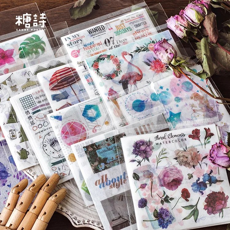 

10 Sheets/pack Island Travelling Washi Stickers Decorative Stationery Craft Stickers Scrapbooking Diy Diary Album Stick Label