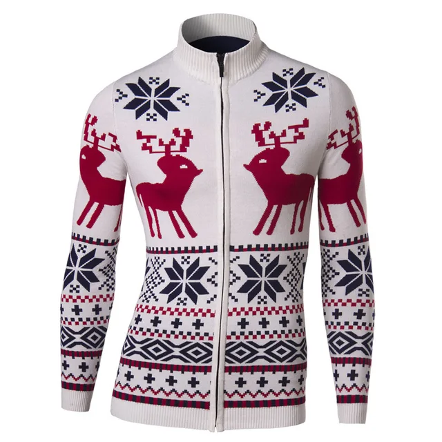 new jacket men spring fashion cardigan design mens slim christmas deer printed sweater jacket casual stylish - Christmas Jacket new jacket men spring fashion cardigan design mens slim christmas deer printed sweater jacket casual stylish - Christmas Jacket