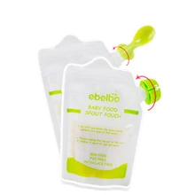 10PCS/SET Baby Feeding Supplies Double Zippers Reusable Refillable Complementary Food Pouch Baby Food Storage Bag complementary food products from maize and defatted sesame