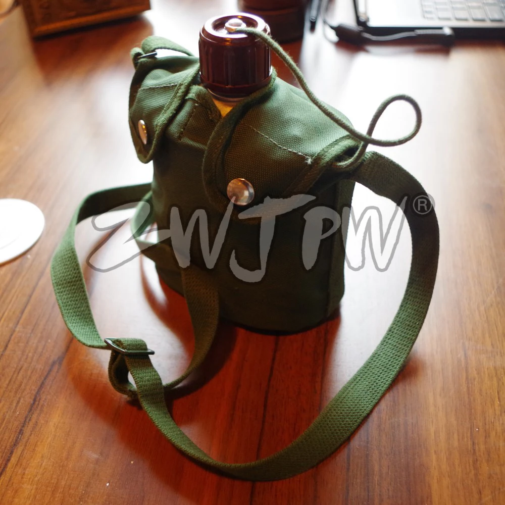 Garrafa de Água tipo 78 Chaleira com Estanho Bagunça Exército Chinês Multy Funcional Camping cn - 101207 4 Tipo 78 chaleira com bagunça lata exército