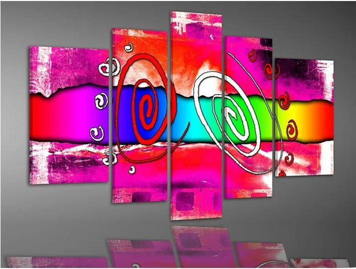 100 hand painted abstract 5 piece canvas art framed wall art canvas