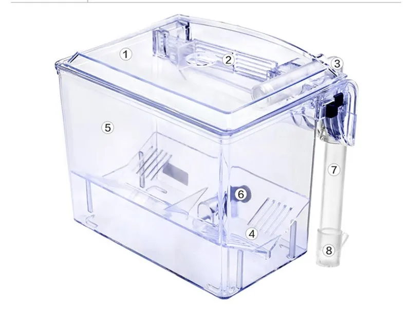 Высококачественная прозрачная воздушно-управляемая коробка для разведения аквариума, настенная подвесная юная рыбка для выращивания, инкубатория для аквариума