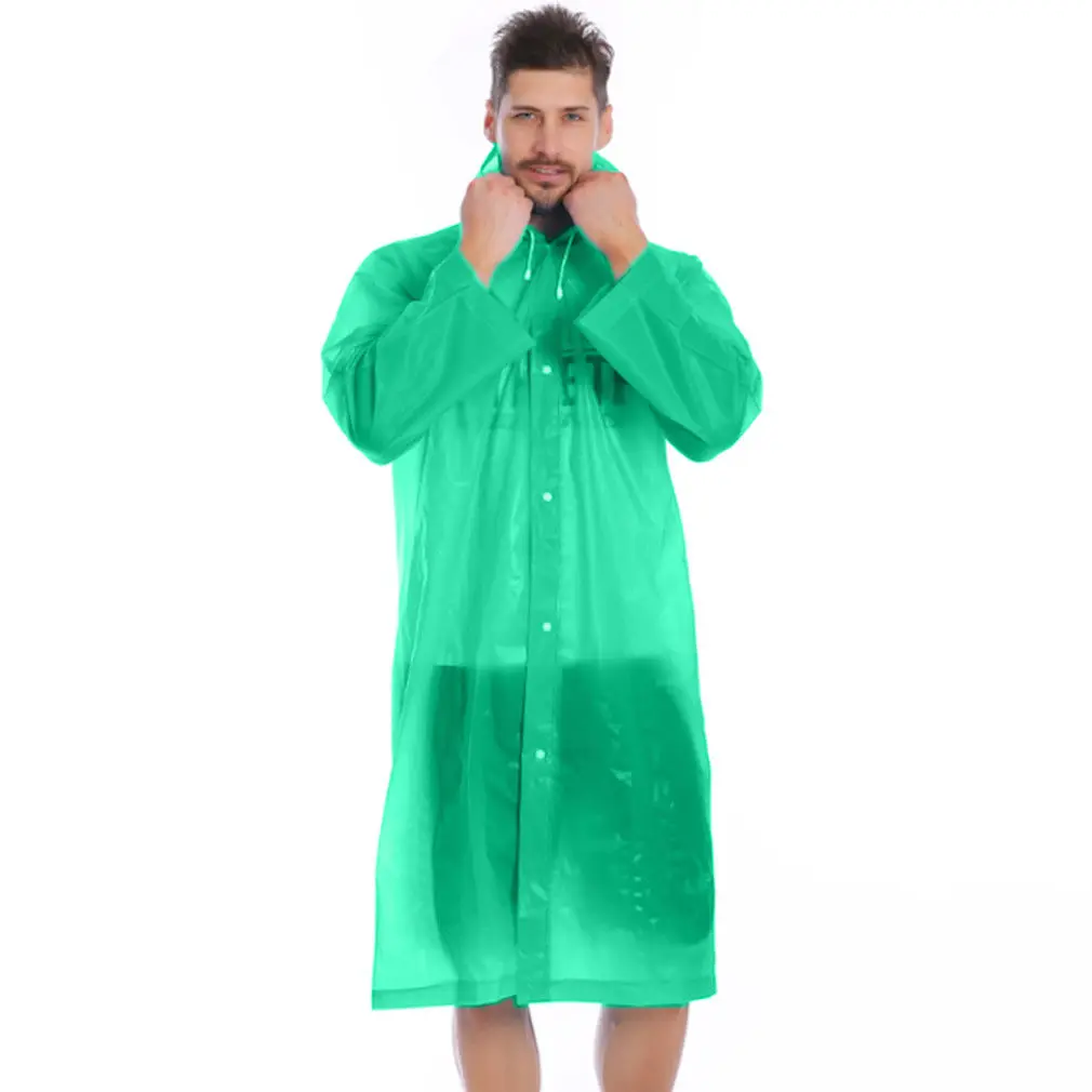 Унисекс для женщин и мужчин одноразовый плащ открытый прозрачный ветрозащитный дождевик ПВХ плащи - Цвет: 5