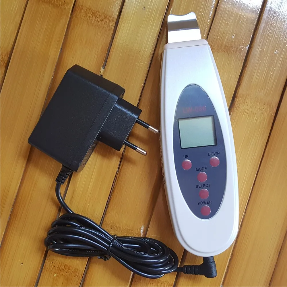 

2018 New ultrasonic face skin cleaner Spatula for Gentle Peeling Skin Clean Ion Therapy and Face led ultrasonic skin tighten