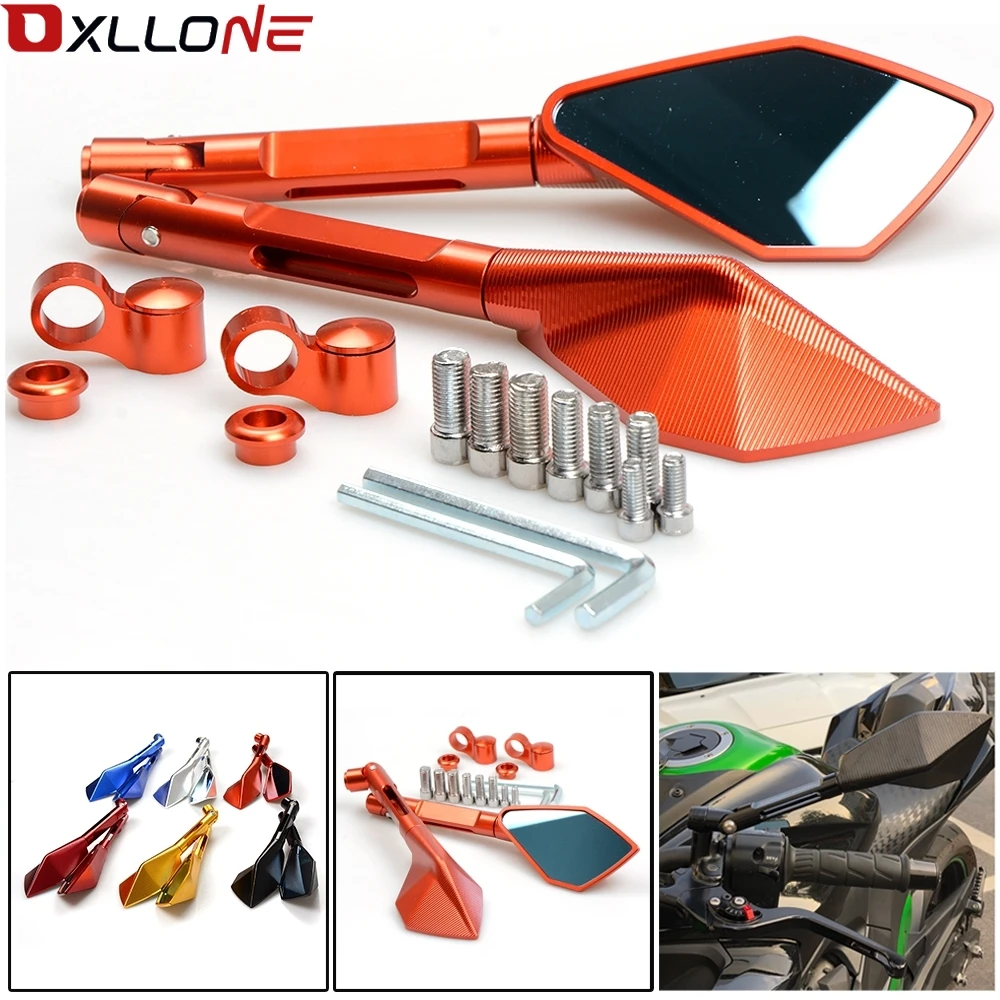 

Universal Motorcycle Mirror View Side Rear Mirror 22\24mm Handle bar For Honda CBR500R CB500F CB500X 2013 2014 CBR 500R CB500