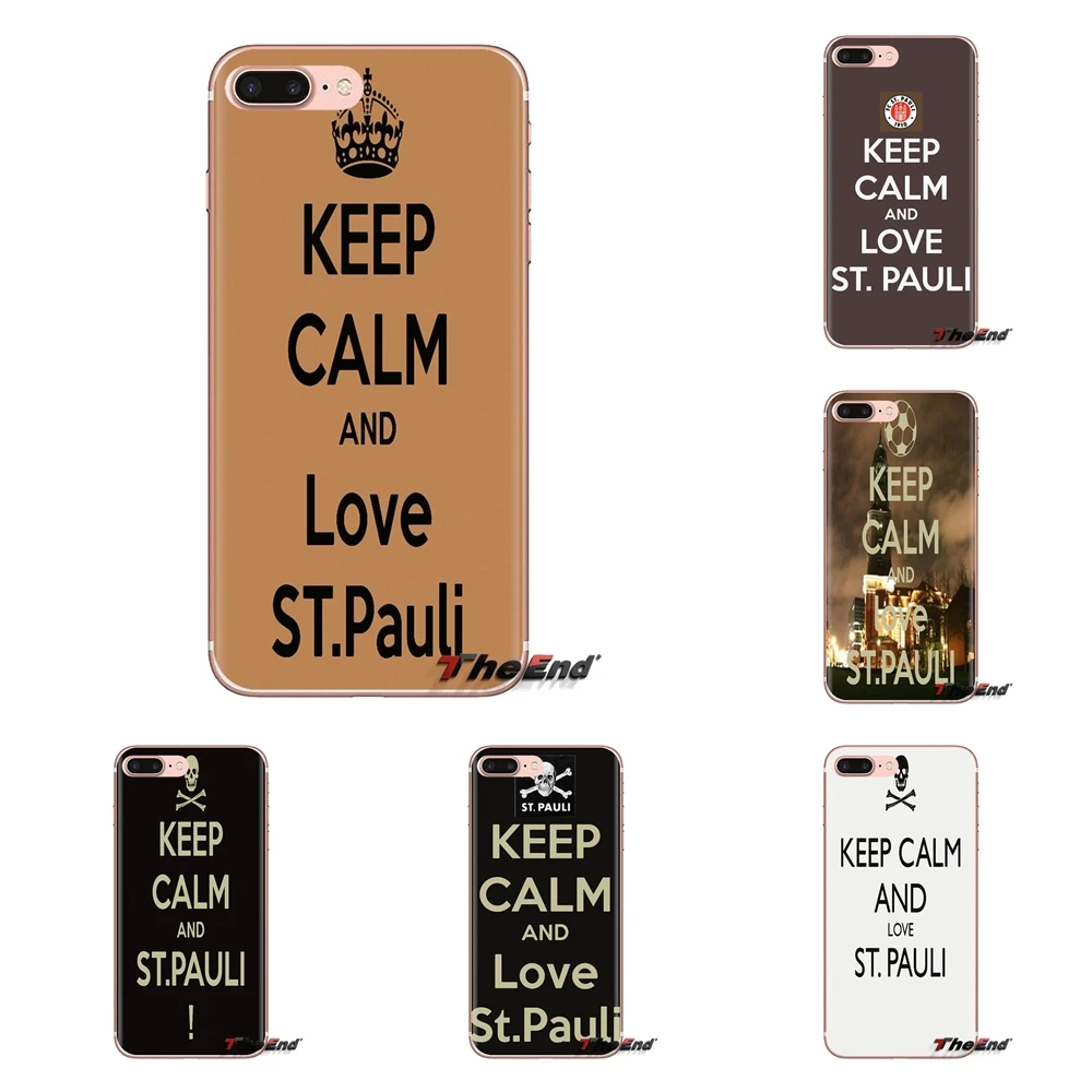 

For Huawei Mate Honor 4C 5C 5X 6X 7 7A 7C 8 9 10 8C 8X 20 Lite Pro Keep Calm And Love Germany FC St. Pauli TPU Transparent Cover