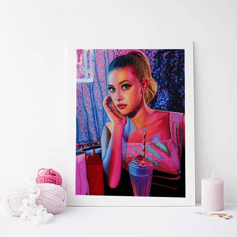 Ривердейл Бетти Купер Lili Reinhart холст картина принт гостиная домашний декор