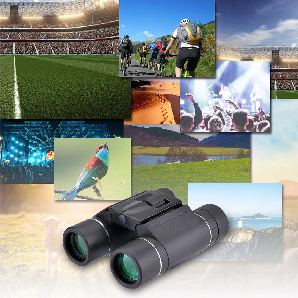 مصغرة مجهر طويلة المدى الأطفال المشي مع الحبل خفيفة الوزن طوي 10X25 المحمولة التكبير تلسكوب في الهواء الطلق ألعاب التخييم