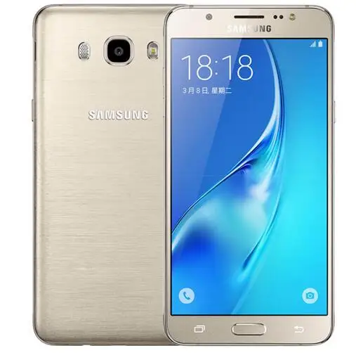 Смартфон samsung Galaxy J7 j7108(), 16 Гб ПЗУ, 3 ГБ ОЗУ, две sim-карты, 5,5 дюймов, Восьмиядерный, 3300 мАч, FDD/TDD LTE - Цвет: gold