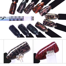 

1 Pc Dual-ended Cat Eye Magnetic Stick Pen Flower Stripe For DIY 3D Magnet UV Gel Polish Lacquer Design Manicure Nail Art Tools