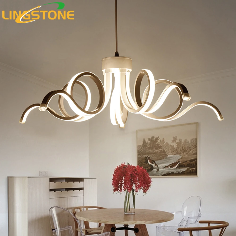 Compre Led Modern Chandelier Iluminação Novidade Lustre