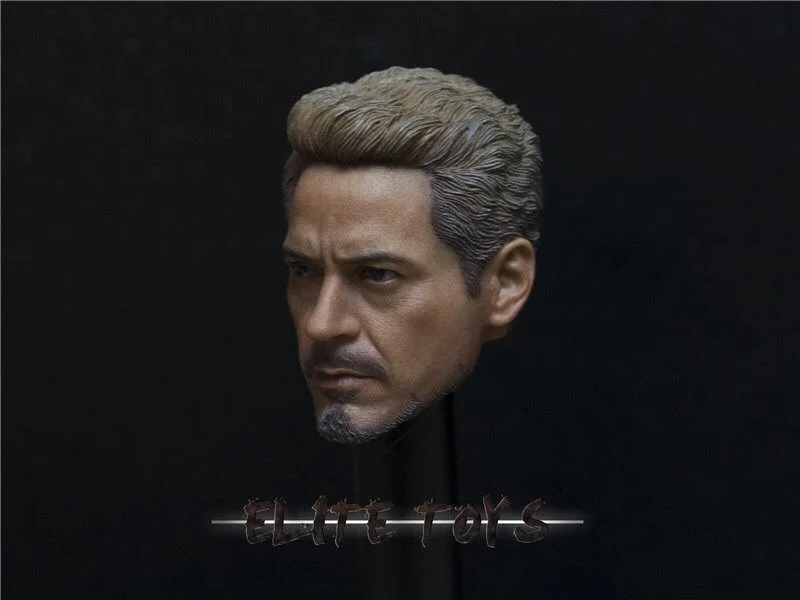 Элитные игрушки 1/6 Железный человек Роберт Дауни Тони Старк голова Лепка для 12