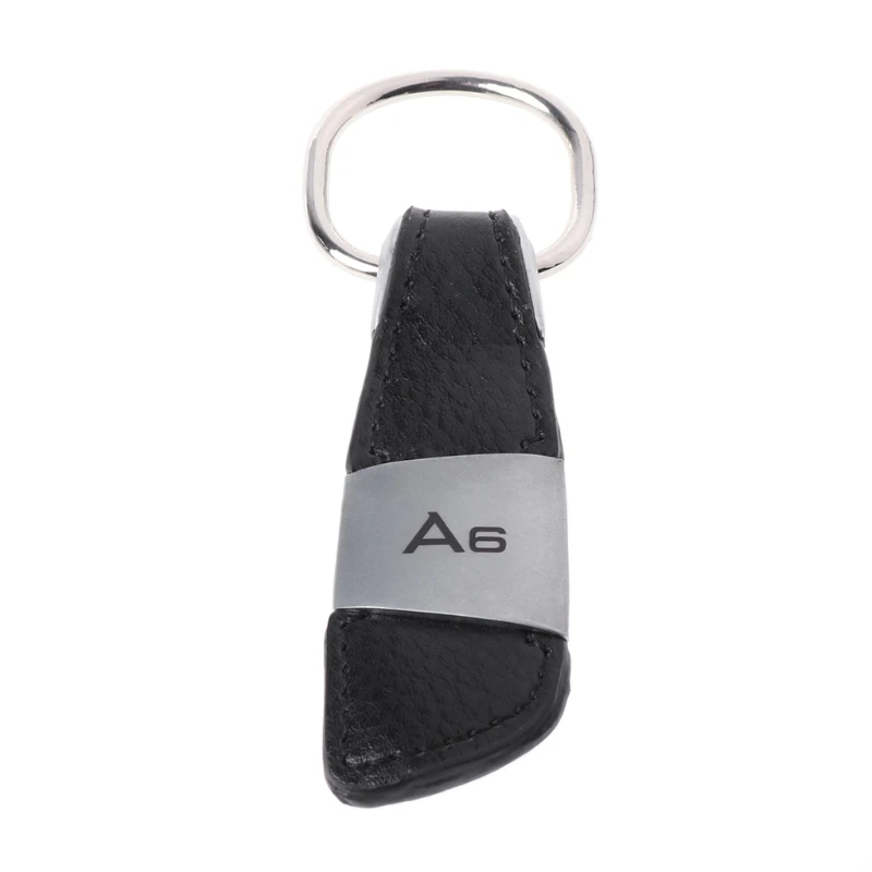 Hot Sale Genuine Leather Keychain Keyring Car Key Chain for Audi A6 C5