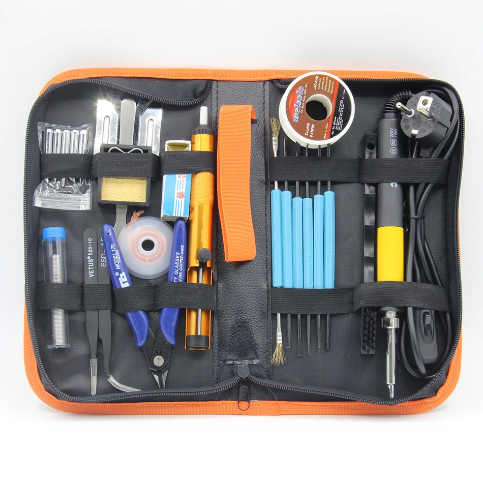 

CXG DS110T High quality 220V 110W anti-static electric iron thermostat digital soldering iron Tweezers rosin Toolkit 110V