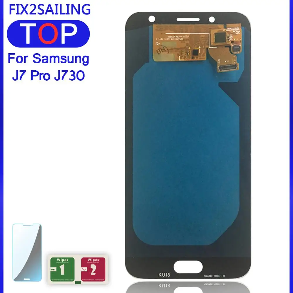 ЖК дисплей Super AMOLED для Samsung Galaxy J7 Pro 2017 J730 J730F 100% протестированный рабочий сенсорный