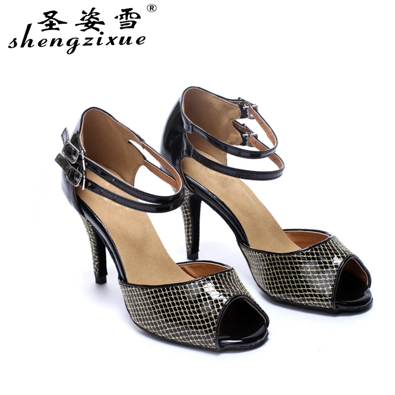 

WUXIJIAO Women's Latin dance shoes soft outsole Ballroom dancing shoes Salsa Samba Party Square dance shoes