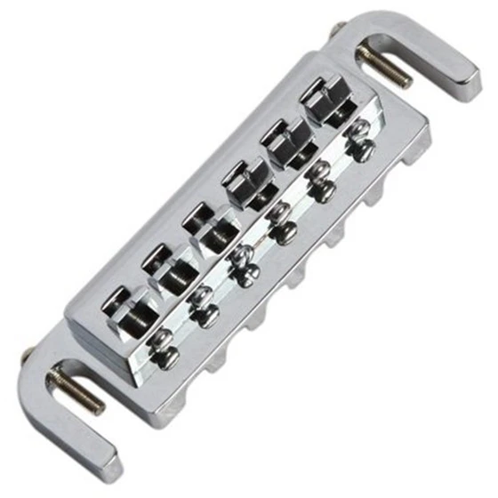 

XFDZ-1set Badass Style Wrap Around Bridge Stop Tailpiece -Silver