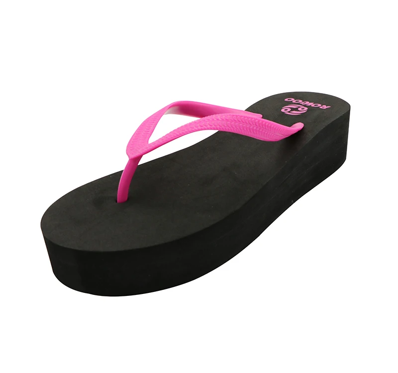 

2016 New Women High Heel Flip Flops Shoes Casual Beach Female Summer High Heels Sandal Shoes RN260118-Free Shipping