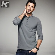 2017 frühling Mens Casual Polo Shirts 100% Baumwolle Einfarbig luxus Marken Kleidung Langarm Kleidung Für Mann Slim Fit Tops