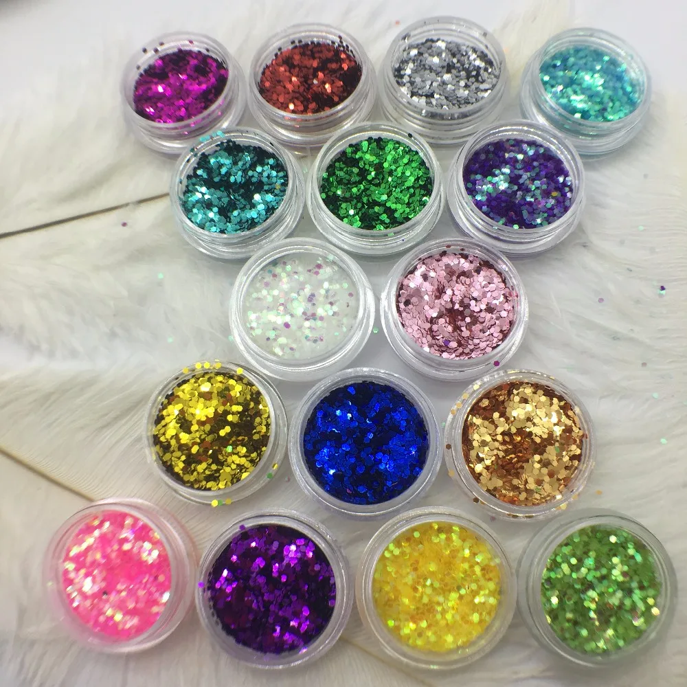

1 psc Nail art mixed color 17 design, mini hexagon, hot fashion, nail, sequins, nail decorations.