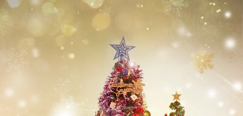 180 см Роскошная посылка с шифрованием рождественские украшения в твердом переплете Рождественская елка украшения светодиодные фонари