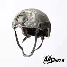 AA Shield Ballistic ACH High Cut ยุทธวิธี TeijinHelmet Bulletproof FAST Aramid ความปลอดภัย NIJ ระดับ IIIA กองทัพทหาร ACU