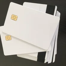 20 шт./лот SLE4442 чип с магнитной полосой пустая контактная Карточка ПВХ IC карта