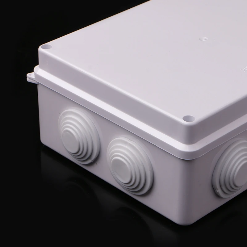 

White Waterproof Plastic Enclosure Case Power Junction Box IP65 200mm x 155mm x 80mm