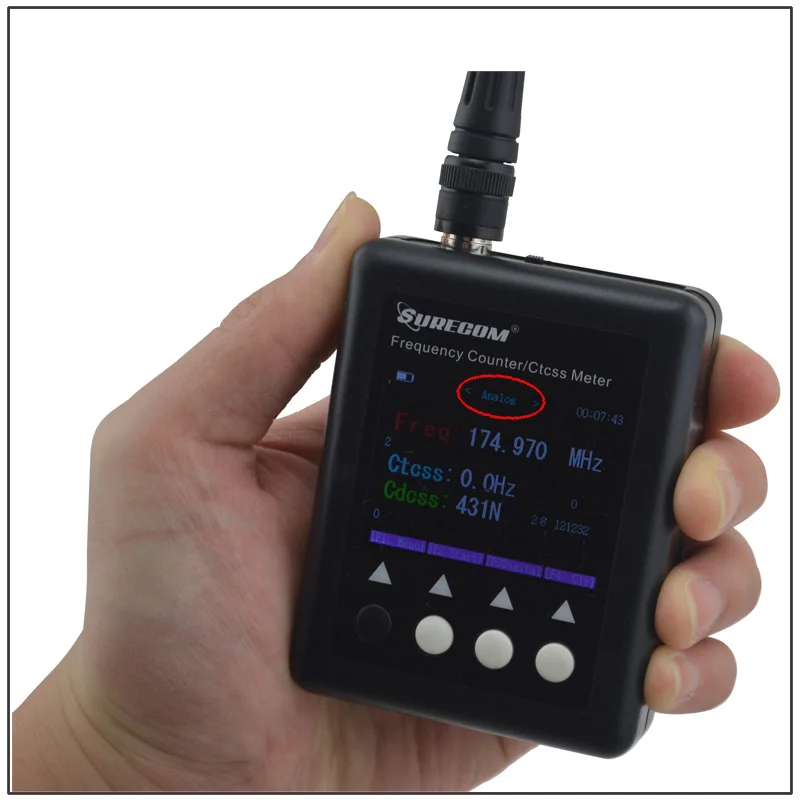 SURECOM SF401 PLUS 27MHz-3GHz Portable Frequency Counter Meter SF-401 Plus SF401Plus with CTCSS/DCS Decoder DMR Radio testable - AliExpress