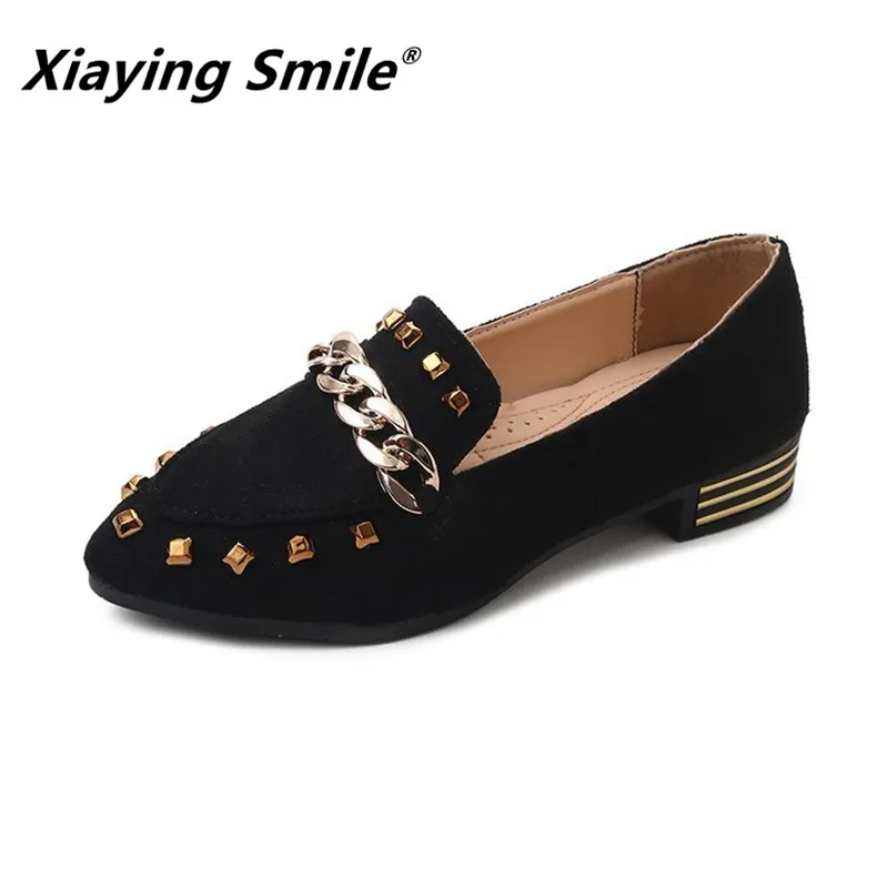 Женские туфли-лодочки с металлическим украшением Xiaying Smile весенне-осенняя